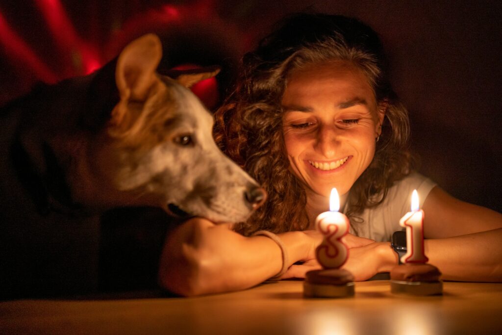Old dog birthday candles